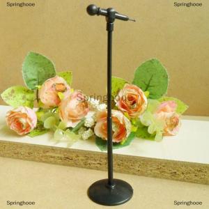 [COD] Springhooe Cute Mini Plastic Microphone Model Dollhouse Miniature Furniture Accessories