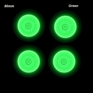 ZOOGGJZ 4pcs หลากสี 90A 60 มม. 62 มม. อะไหล่ลูกกลิ้ง รองเท้าสเก็ตอินไลน์กลางแจ้ง 80 มม. 76 มม. 72 มม. ล้อแฟลช