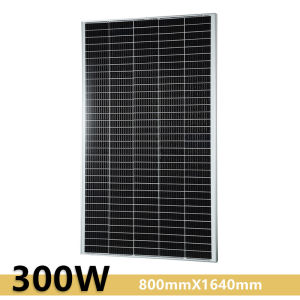 [Trong kho] Bảng điều khiển năng lượng mặt trời 300W Bảng điều khiển năng lượng mặt trời silicon đơn tinh thể đầy đủ Bảng điều khiển năng lượng mặt trời 18V IP67 Mô-đun năng lượng mặt trời chống thấm nước