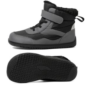 RUCHI Waterproof Warm Snow Boots Boys Girls Winter Casual Shoes Winter Childrens Wide Toe Cotton Shoes