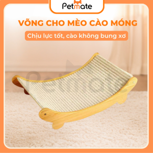 Võng Cho Mèo Cào Móng Petmate Giường Cho Mèo Ghế Cào Móng Mèo sợi Sisal Bền Đẹp - Phụ Kiện Đồ Chơi Đa Năng