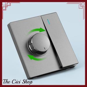 [The Cici Shop] ปุ่มหรี่ไฟติดผนังสวิตช์ควบคุมความเร็วพัดลมเพดานปรับได้แบบสากล220V