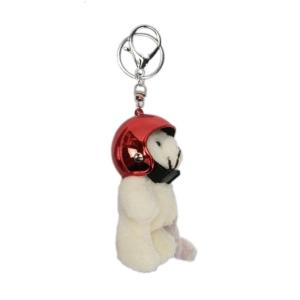 Unique Bear Keychain Charm Pendant Lovely Helmeted Bear Key Ornament Comfortable Key Suitable for Daily Party