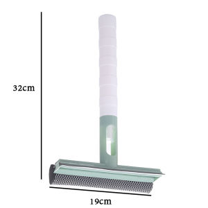 3 in 1 Window Cleaning Brush Glass Wiper for Bathroom Mirror Window with Spray Double-sided Window Cleaner Wiper