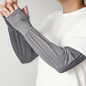 NOBLELUX Sun UV Protection Half Finger Gloves Sunscreen Ventilate Ice Cool Arm Cover Practical Dacron Arm Sleeves