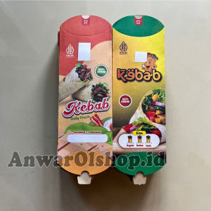 Wadah Kebab Jumbo terbaru Dengan Tarikan Ukuran 24 x 9 cm Isi 100 Lembar