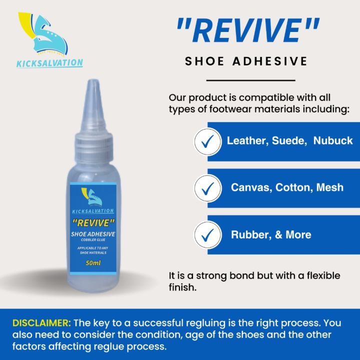 SHOE GLUE KICKSALVATION REVIVE COBBLER ADHESIVE Lazada PH