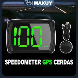 Speedometer GPS Mobil Dengan Tampilan HUD Headup KM/H MPH Huruf Besar LED Untuk Mobil dan Motor