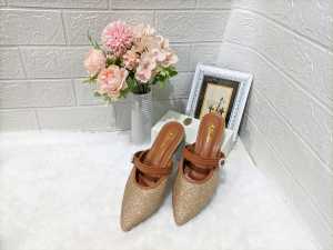 Sandal wanita hak tahu bapau 3cm terbaru