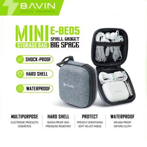 PinSan BAVIN BE05 Portable Full Protection Mini Storage Bag for Cable Earphones charger