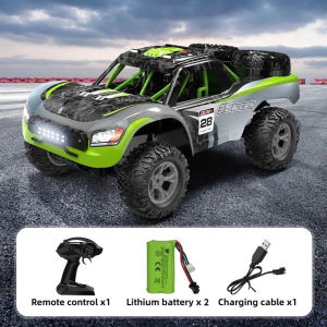 ST[Fast Delivery][Original Available] JJRC Q229 1: 10 large proportionof short truck off-road high-speed vehicles Brushed 4WD Remote Control Truck Off-Road Simulation Car with Lights High-Speed ​ ​ Off-Road RC Toy