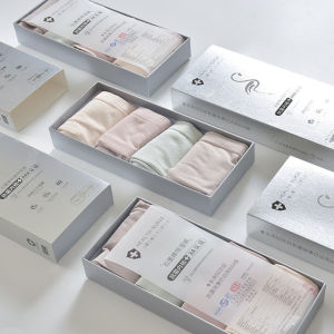 【2nd 50% off】4Pcs/Pack Graphene moisture conductive ladies underwear seamless combed cotton boxed underwear