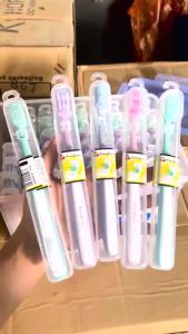 Hộp 60 chiếc Bàn chải Adongfresh - Ameifancy cao cấp lông mềm mại Anh Quốc- có hộp đựng MSP 811