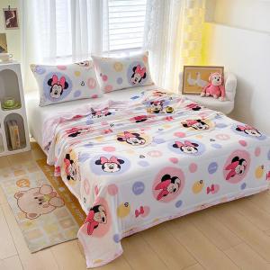 Disney Blanket Stitch ผ้าห่มดิสนีย์  ผ้าห่มแอร์ ผ้าฝ้ายถัก การ์ตูน Mickey/Minnie/Snoopy นุ่ม ซักได้ เหมาะกับเตียงเดี่ยวและเตียงคู่ ขนาด 6 ฟุต 7 ฟุต (Blanket 6ft 7ft) นักเรียน วัยผู้ใหญ่