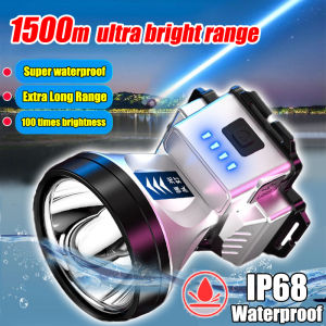 2024 New headlamp rechargeable water proof led headlamp flashlight headlamp diving headlamp motorcycle headlamp headlight for head head light led super bright