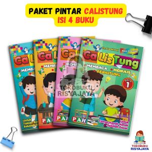 (PAH) Paket Isi 4 Buku Pintar Calistung (Membaca Menulis Berhitung)