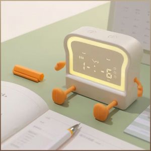 Smart Alarm Clock Timer Calendar Electronic Alarm Clock Bedside Lamp Get Up Night Light Styling
