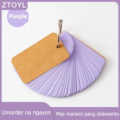 GUCHEN2 50 100PCS Colored Blank Kraft Paper Cards Craft Cards Paper Business Message Cards Flash Card Blank For Learning Study DIY Memory