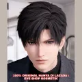 READY STOCK STYLED - FULL WIG ZAYNE WIG COSPLAY GAME LOVE AND DEEPSPACE WIG COWO COWOK PRIA PENDEK LURUS PONI BELAH SAMPING HITAM BLACK. 