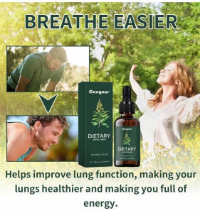 Clear Lungs Soothing Discomfort Drops for Dry Itchy Throat Herbal Lung Detox & Breathing Support Body Care Supplement for Smokers Allergy Relief & Daily Air Cleanse