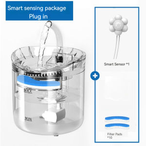 Automatic Pet Fountain Circulating Filter Cat Dog USB Powered Smart Feeder & Triple Filtration Emergency Water Storage