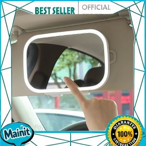 Rechargeable Car Sun Visor Mirror with LED Light – 3 Light Modes Touchscreen UV Protection
