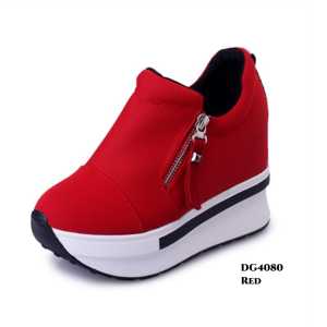 Sneakers High Sepatu Wedges Velo Fashion Korea DG4080