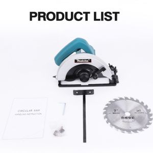 Makita Electric Circular Saw 7" 1050W Power Tools Wood Cutting Woodworking Table Flip Wood Cutter