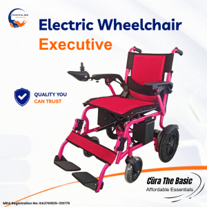 [Ready Stock] Electric Wheelchair Executive Foldable Backrest Armrest Legrest - MDA Approved