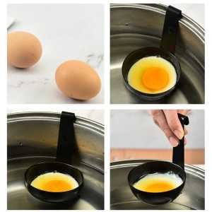 UNIK CETAKAN TELUR rebus telur setengah mateng dan mateng tanpa minyak kukus telur egg maker stainless steel mangkok perebus telur C012