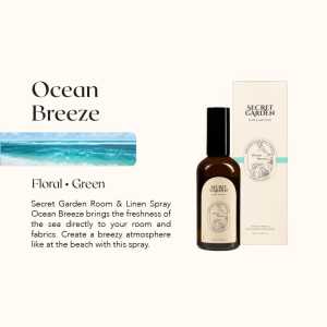 Secret Garden Room & Linen Spray Series 100ml | Pengharum Wangi Segar Alami Tahan Lama Anti Bacterial