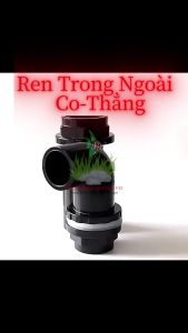 Nối Ren Trong Ngoài PVC Trắng/Đen Phi 20-25-32-40mm