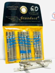 Mũi bắn vít lục giác xiết máy Size từ 3MM 4MM 5MM 6MM chiều dài 65cm hiệu STANDARD