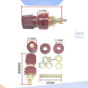 Tumato 6mm 8mm Replacement Brass Stud Premium Remote Battery Power Junction Post Connectors Terminals Kit Auto Accessories