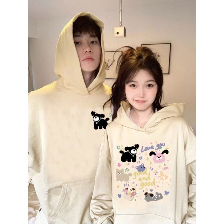 Korean bee couple hoodies