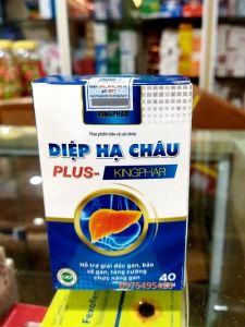 2 hộp Viên uống Diệp Hạ Châu Plus Kingphar chính hãng - Hỗ trợ bảo vệ gan tăng cường chức năng gan gann nhiễm mỡ - Hộp 40 viên