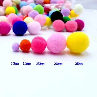 [BỊCH TO] 1000 hạt Pom pom nhiều màu kích thước 1.5-2-2.5-3.5cm học liệu mầm non Montessori trang trí handmade