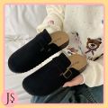 Julyya Sandals For MEN&WOMEN Clogs Shoes Leather With Buckle Half Shoes. 