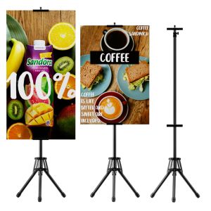 Triangle hanging easel display brand vertical floor poster shelf