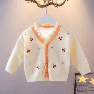 Cardigan Knit Anak Perempuan CG1 CHERRY LYME Import