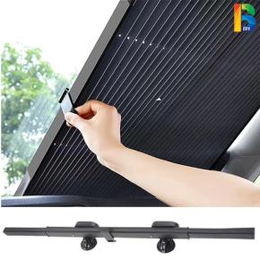 Car Sunshade Windshield Cover Front Window Sunscreen Sun Shield Shade Curtain Retractable Windshield Visor Sunshade