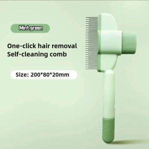 DEARYOYO Cat and Dog Combs Opening Knots To Remove Floating Hair Artifact Pet Self-cleaning Combs Row Comb