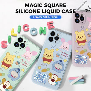 เคสโทรศัพท์ Vivo Y16 Vivo Y22 Y22s Y35 Vivo V25 5G Vivo V25e Vivoy16 Vivov25e Vivoy22น่ารักการ์ตูน Piglet Original Pok mon สแควร์ Liquid ซิลิโคนกล้องป้องกันกรณีกันกระแทก