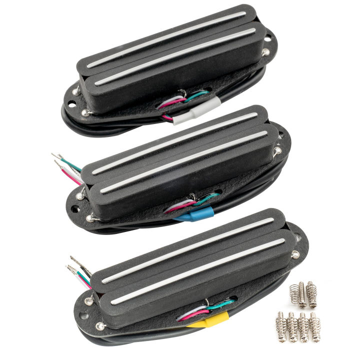 Musiclily Pro ST Alnico 5 Dual Single Coil Sized Humbucker Pickup for Strat Style Electric Guitar
