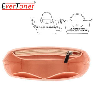EverToner Felt Inner Bag for LONGCHAMP LE PLIAGE Series Bag Mini XS Insert Bag Organizer Bag Accessoires