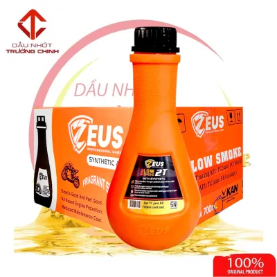 Thùng Nhớt thơm 2T Zeus 700ml không khói dành cho xe 2 thì