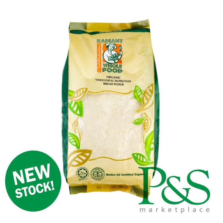 Radiant Organic Wholemeal High Protein Bread Flour 1kg Lazada