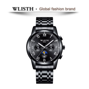 WLISTH đồng hồ nam Casual Thanh toán khi nhận hàng Thời trang Chống nước Dạ quang cao cấp Quà tặng ngày lễ Kính khoáng Thép không gỉ [509]