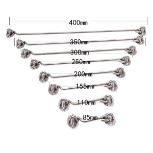 Songduanshi Stainless Steel Cabin Hook and Eye Latch Lock Shed Gate Door Catch Silent Holder