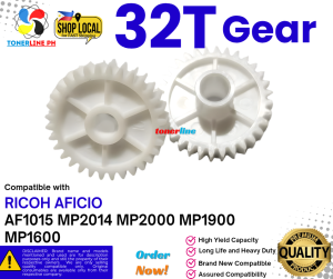32T Gear Compatible With Ricoh MP2014 MP2000 MP1900 MP1600